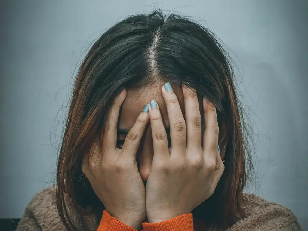 Femme tentative gestion du stress