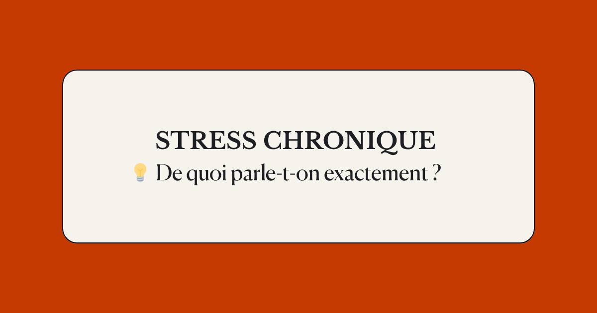 Image couverture article stress chronique définition