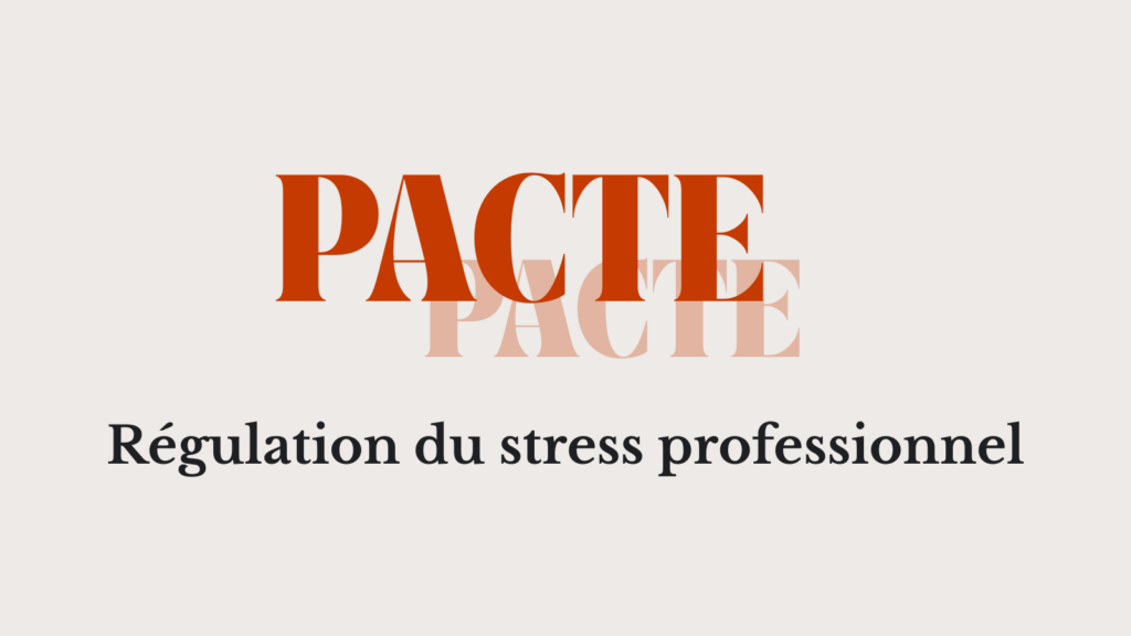 Image Programme PACTE gestion du stress professionnel