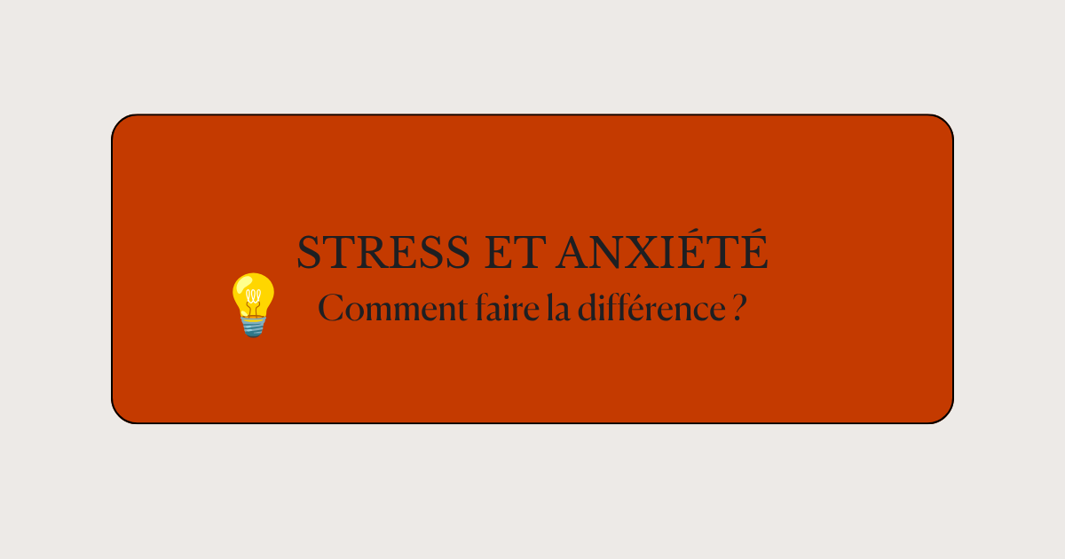 couverture article différence stress et anxiété