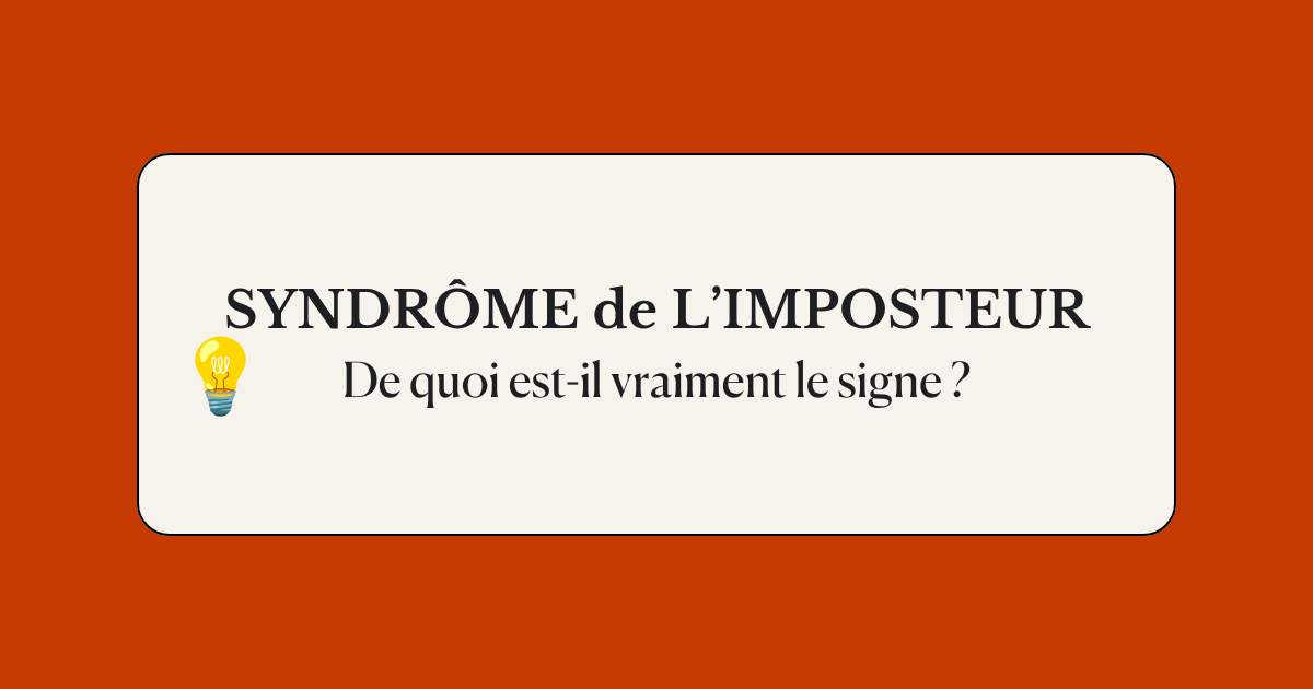 Image de couverture article syndrôme de l'imposteur