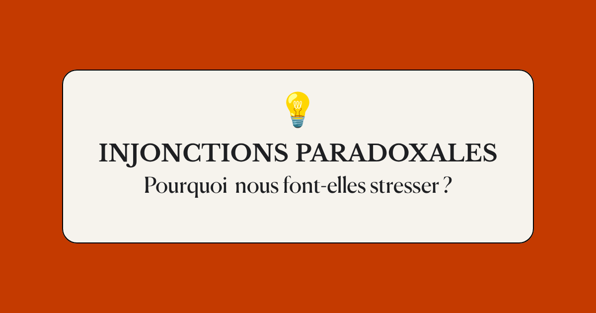 couverture article injonctions paradoxales